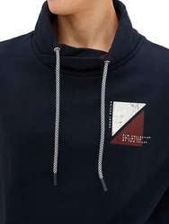 TOM TAILOR Sweatshirt PRINTED SNOOD 