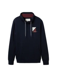 TOM TAILOR Sweatshirt PRINTED SNOOD 