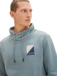 TOM TAILOR Sweatshirt PRINTED SNOOD 