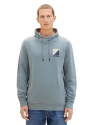 TOM TAILOR Sweatshirt PRINTED SNOOD 