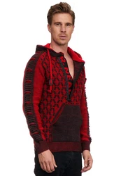 Rusty Neal Kapuzensweatshirt Rot/Dunkelrot