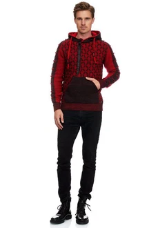 Rusty Neal Kapuzensweatshirt Rot/Dunkelrot Rusty Neal Kapuzensweatshirt Rot/Dunkelrot