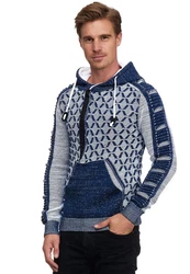 Rusty Neal Kapuzensweatshirt Hellblau/Blau/Grau