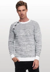 Rusty Neal Strickpullover Grau/Weiß