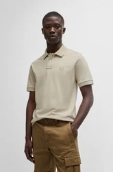 BOSS Poloshirt 'Passenger' Khaki/Beige/Braun