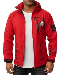Softshelljacke Herren Outdoor Jacke batacebook red S Luftlcher