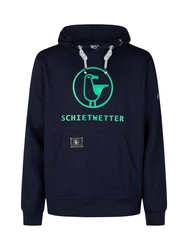 Schietwetter Kapuzenpullover Michael Herren Hoodie Lila/Türkis/Blau/Dunkelblau