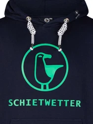 Schietwetter Kapuzenpullover Michael Herren Hoodie Lila/Türkis/Blau/Dunkelblau
