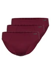 Ammann Slip 3er Pack Cotton & More (Ohne Eingriff) Dunkelrot/Bordeaux/Lila