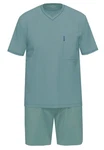 Ammann Pyjama Extra Light Cotton Set Grün/Türkis/Hellblau/Blau