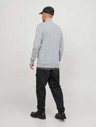 Jack & Jones Sweatjacke JJEPAULOS Grau/Hellgrau