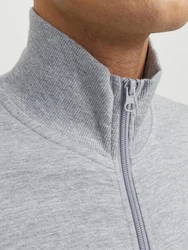 Jack & Jones Sweatjacke JJEPAULOS Grau/Hellgrau