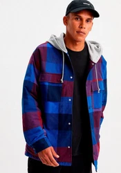 Levi's Hemdjacke HOODED JACK WORKER blau / indigo / hellgrau / rot