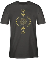 Shirtracer T-Shirt Yoga Namaste Mandala Chakra Yoga Grün/Dunkelgrau/Dunkelgrün/Khaki/Schwarz
