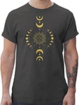 Shirtracer T-Shirt Yoga Namaste Mandala Chakra Yoga Grün/Dunkelgrau/Dunkelgrün/Khaki/Schwarz