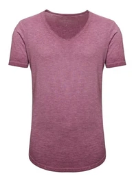 V-Shirt Maxi Oversize Basic Tee V-Neck Washed