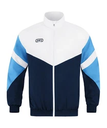 Jako Sweatjacke Retro Freizeitjacke Hellblau/Blau/Pastell/Weiß/Grau/Dunkelblau