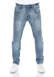 riverso Herren Jeans Hose RIVCaspar Slim Fit Jeanshose Hellblau/Blau