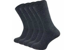 GAWILO Businesssocken für Herren aus Schurwolle Dunkelgrau/Schwarz/Grau/Dunkelblau
