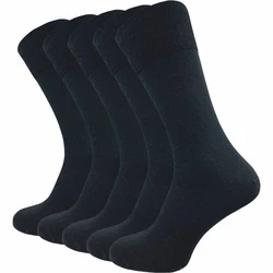 GAWILO Businesssocken für Herren aus Schurwolle Schwarz/Dunkelblau
