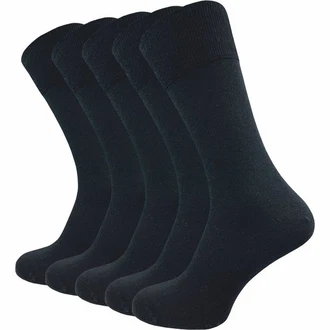 GAWILO Businesssocken für Herren aus Schurwolle Schwarz/Dunkelblau