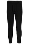 Ammann Lange Unterhose Jeans Feinripp Schwarz