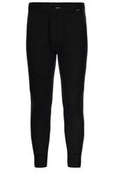 Ammann Lange Unterhose Jeans Feinripp Schwarz
