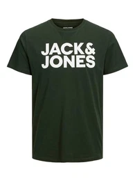 Rundhalsshirt JJECORP LOGO TEE SS mit Logo Print