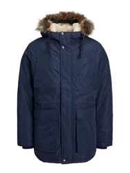 Jack & Jones Outdoorjacke JJDAVID PARKA JACKET Dunkelblau/Blau/Hellblau