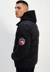 Ellesse Steppjacke NEBULA PADDED JACKET Schwarz/Dunkelblau/Braun