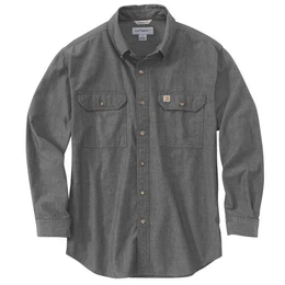 Outdoorhemd Herren Langarmhemd Loose Chambray