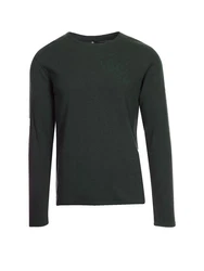 Marc O'Polo Langarmshirt Longsleeve Sweater Dunkelgrün/Grün