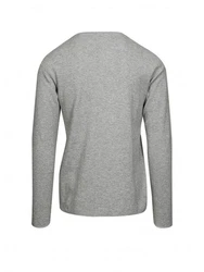 Marc O'Polo Langarmshirt Longsleeve Sweater Grau/Hellgrau