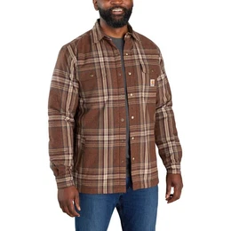Outdoorhemd Herren Langarmhemd Flannel Sherpa Lined Shirt
