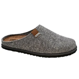 Helge Pantoffel aus PET Upcycling Filz, Lederdecksohle herausnehmbar