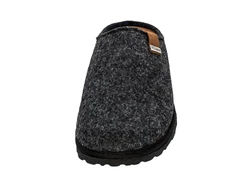 Fischer-Markenschuh Helge Hausschuh Schwarz/Dunkelgrau/Grau