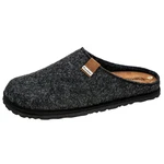 Fischer-Markenschuh Helge Hausschuh Schwarz/Dunkelgrau/Grau