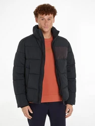 Calvin Klein Steppjacke CRINKLE NYLON QUILT JACKET Schwarz/Grau/Dunkelblau