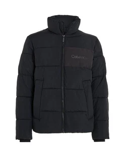 Calvin Klein Steppjacke CRINKLE NYLON QUILT JACKET Schwarz/Grau/Dunkelblau