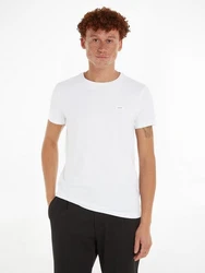 Calvin Klein T-Shirt STRETCH SLIM FIT Weiß/Creme