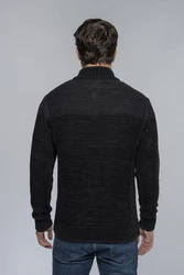 Carisma Strickpullover Herren Troyer (7803) Schwarz