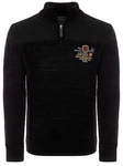 Carisma Strickpullover Herren Troyer (7803) Schwarz