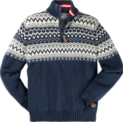 Hinterstoisser Norwegerpullover Herren Dunkelblau/Blau/Hellblau