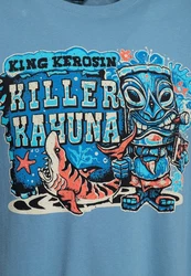 KingKerosin Print Shirt Killer Kahuna Blau/Hellblau
