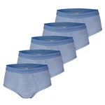ESGE Slip mit Eingriff (5-St) Herren Blau/Hellblau