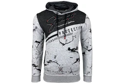 Baxboy Herren Pullover Hoodie Sweatjacke Longsleeve Sweatshirt Jacke Langarm Kapuzenpullover Hoody Sweater (2628) 2628