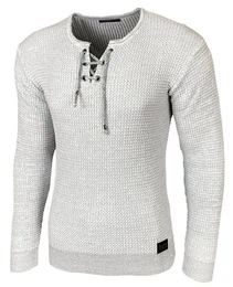 Strickpullover Herren Pullover Rundkragen Moderner Feinstrick Pulli