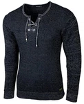 Baxboy Herren Pullover Slim Fit Rundhals Strick-Pullover Rundkragen Moderner Longsleeve (BB-52132) Schwarz Baxboy Herren Pullover Slim Fit Rundhals Strick-Pullover Rundkragen Moderner Longsleeve (BB-52132) Schwarz
