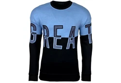 Baxboy Hoodie Herren Pullover Sweatjacke Sweatshirt Langarm Hoody Hellblau/Blau
