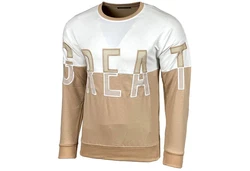 Baxboy Hoodie Herren Pullover Sweatjacke Sweatshirt Langarm Hoody Creme/Beige/Hellblau